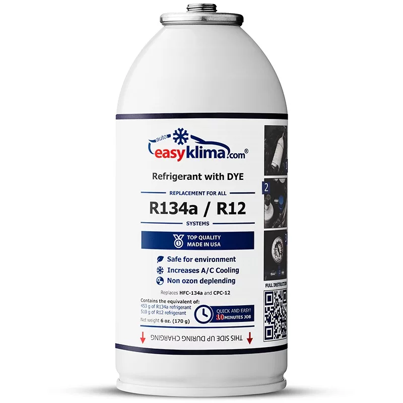 Kit recharge climatisation voiture R134a/R12